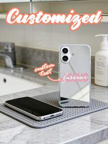 Customized Mirror Phone Case With Text: Carry Your Attitude With You, Lightweight And Anti-Drop, Can Also Be Your Style Identifier. Compatible With IPhone 13/11/17/16/14/15/15pro/15 Plus/15 Promax/7plus/8plus/X/Xs Max/Xr/11pro/12pro/13pro/14pro/12mini/13mini - Multicolor - View 64