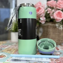 32OZ Insulated Stainless Steel Water Bottle Double-Layer Kettle With Straw Vacuum Flasks For Sports Travel - 彩色 - 查看 19