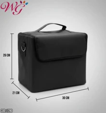 Professional Female Makeup uñas Artist Travel Cosmetic Case Brush Organizer Box Multi-functional uñas Beauty Stylist Makeup Organizer - Negro - Ver 10