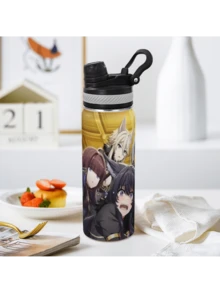 The Eminence In Shadow Stainless Steel Car Cup 304 Vacuum Insulated Tumbler With Handle Leak Proof Wide Mouth Easy To Clean Cup Holder Friendly For Travel Office Gym Gift - 黑色 - 查看 2