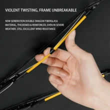 Automatic Opening And Closing Folding Umbrella - Compact Design - Ergonomic Handle, 8 Steel Ribs - Portable And Durable Outdoor Folding Umbrella, Sturdy And Durable Men's Business Umbrella, Windproof, Rainproof And Sun-Protective, Women's Dual-Use Sun And Rain Umbrella, Women's Gift, Automatic Opening/Closing, Stylish And Portable, Suitable For Sun And Rain. - Black - View 7