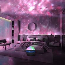 Lámpara proyectora LED de 2 en 1 con efectos de aurora y olas oceánicas con control remoto, 14 efectos de iluminación, adecuada para dormitorio, sala de juegos, cine en casa, iluminación decorativa y relajación, Día de San Valentín, decoración navideña - luz policromática - Ver 6
