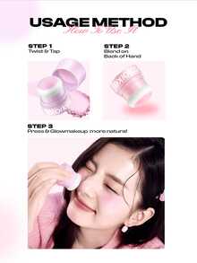 COLORKEY Luminous Blush, Highly Pigmented Lightweight Long-Lasting Blush, Soft Smooth Natural Makeup Finish, Makeup Blush Brand Cosmetic Face Painting, Suitable For Women And Girls, Perfect For Spring/Summer Y2K Fashion Party Birthday Mother's Day Gift - 05 - Xem 3