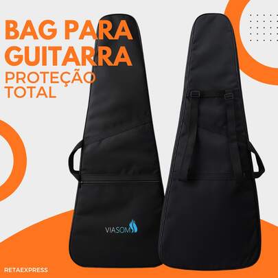 Capa Para Guitarra Impermeável Com Bolso e Alça Dupla