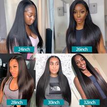 BINF Straight Human Hair Bundles Sweet Love In Every Strand 100% Unprocessed Virgin Straight Human Hair Weave Romantic Glow With Perfect Hair Straight Bundles Human Hair Extensions Love Anchored At Hair Tips Remy Virgin Raw Thick Straight Hair Bundles - #1B Straight Bundles - 查看 11