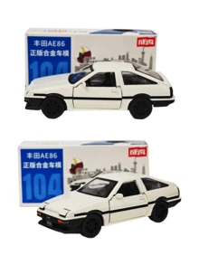 1:37 比例合金车模 - AE86 经典跑车收藏品，约 4.5 英寸展示尺寸，标志性白色车身，永恒的日系跑车设计，简洁的赛车风格线条和复古的 JDM 美学，采用耐用合金材质，工艺精湛，比例逼真，小巧却引人注目，可摆放在桌面、书架或展示柜中。 - 104-白色 - 查看 4