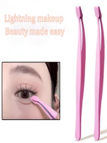 Multi-Functional Lash Applicator Tool & Eyelash Applicator Tool, Perfect Grooming Beauty Tool For Precise Lower Lash Application,Precision Stainless Steel Lower Lash Tweezers - Pro-Grade Eyelash Tweezers For Easy Lower Eyelash Extension Application, Versatile Lash Applicator Tool & Eyelash Applicator Tool, Essential Beauty Grooming Tool For Beginners & Pros,Stainless Steel Lower Lash Eyelash Tweezers - Precision Lash Tweezers For Professional Lower Eyelash Extensions - Multicolor - View 1