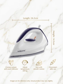 SOKANY 1200W Plancha Eléctrica Antiadherente - Control de Temperatura Ajustable, Protección contra Sobrecalentamiento, Múltiples Ajustes; Compañero de Viaje Esencial y Herramienta Portátil - Ver 4