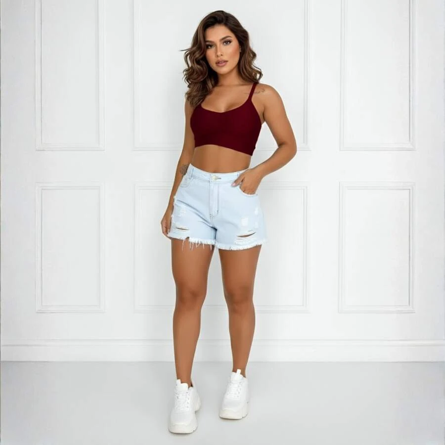 Women Tank Tops & Camis - Màu Đỏ Sâu - Xem 1