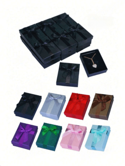 1pc/4pcs/8pcs Cloud Paper Series Gift Boxes, Bow Jewelry Packaging Boxes