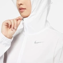 Nike Sportswear Logo刺繡雙拉鍊魚骨開襟短版夾克 - 白色 - 查看 5