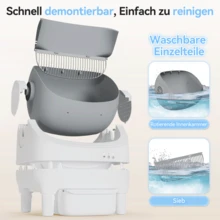 DEVOKO Fully Open Self-Cleaning Cat Litter Box – Ideal For Multi-Cat Households, Smart App Remote Control, Large Capacity Collection Container