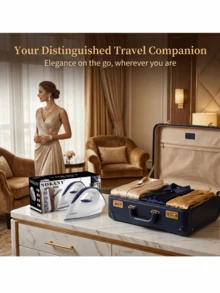 SOKANY 1200W Plancha Eléctrica Antiadherente - Control de Temperatura Ajustable, Protección contra Sobrecalentamiento, Múltiples Ajustes; Compañero de Viaje Esencial y Herramienta Portátil - Ver 3