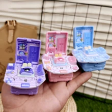 可爱可折叠弹出式娃娃屋书包钥匙扣，趣味魔法吊坠配饰，完美礼物，生日礼物，理想礼物，惊喜礼物，节日礼物，季节礼物，礼品 - 彩色 - 查看 3