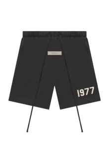 Essentials 运动短裤 舒适透气速干弹力纯色 男士户外运动跑步 黑色 160BT212000F - 黑色 - 查看 1