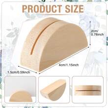 Bộ 12 giá đỡ số bàn bằng gỗ, giá đỡ số bàn cưới, giá đỡ thẻ số bàn hình bán nguyệt bằng gỗ, thích hợp cho văn phòng, dùng để dán nhãn, ảnh, thực đơn, tiệc chiêu đãi, tiệc sinh nhật, nhà hàng, cửa hàng bán lẻ, tiệc cưới, trang trí sự kiện. - Nhiều màu - Xem 8