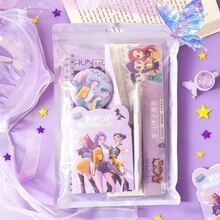 KPOP Witch Hunting Girl Group High-Value Stationery Set, Practical School Supplies, Learning Rewards Gifts, Excellent Souvenirs