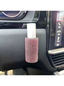 1 Set Car Vertical Lipstick Holder, Sparkling Thermal Lipstick Rack With Rhinestones, Car Interior Accessories Fit For Most Vehicles - A - View 10