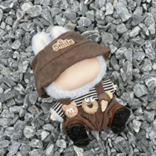 Ropa de muñeca de 17 cm para Labubu, sombrero de cubo lindo, accesorios de muñeca, conjuntos de ropa, accesorios para Labobo, adecuado para muñecas de 1ra/2da/3ra generación, regalos de cumpleaños y regalos festivos (sin muñeca) - Multicolor - Ver 7