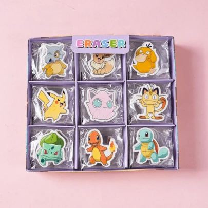 pokemon Nuevos borradores de Pokémon Pikachu de anime, con impresión limpia, diseño elegante, regalos de papelería empaquetados individualmente para enseñar