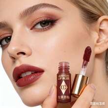 Charlotte Tilbury CT Long-Lasting Matte Velvet Lip Tint Shade 06 Retro Red Brown - Highly Pigmented Non-Sticky Transfer-Proof Lip Gloss with Hydrating Formula for Daily Wear Party Date Vintage Makeup Looks - 06 - 查看 1