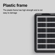 BOSSNEY Panel de carga solar portátil 12 W,Sistema solar compacto, multiinterfaz, para acampadas al aire  viajes por carretera, carga rápida de emergencia Soporte plegable universal para teléfono, sistema de carga móvil Fuente de alimentación solar de voltaje estable" - Negro - Ver 11