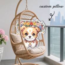 1pc Customized Pillow - Upload Your Desired Design. Unique & Breathable, Suitable For Her, Him, Them, Boyfriend, Girlfriend, Dad, Mom, Family, Friends, Anniversary, Mother's Day, Birthday, Valentine's Day, Christmas, Halloween, Graduation, Father's Day, Wedding, Homemaker, Sofa, Bed, Car, Tea Room, Bedroom, Bathroom, Living Room, Dining Room - Multicolor - View 6