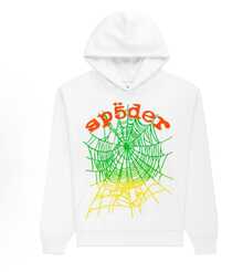 SP5DER Hoodie Spider Print Streetwear Unisex Oversized ,Sweatshirt For Men Women - trắng - Xem 4