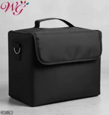 Professional Female Makeup uñas Artist Travel Cosmetic Case Brush Organizer Box Multi-functional uñas Beauty Stylist Makeup Organizer - Negro - Ver 1