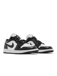 Jordan 1 Low 运动鞋 透气吸汗 百搭纯色 Logo 易洗 适合学校、运动、日常穿着 女款 黑白 DC0774-101 - 黑色/白色 - 查看 2