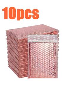 10/20/30/40/50pcs Metal Bubble Mailers, Holographic Bubble Envelopes, Polyethylene Padded Envelopes, Waterproof Self-Seal Shipping Bags, Foil Glitter Glamour Shipping Envelopes, Holographic Cushion Envelopes, Suitable For Books, Clothes, Cosmetics, Jewelry, Silver - Multicolor - View 15