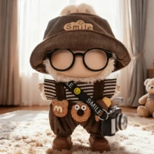 Ropa de muñeca de 17 cm para Labubu, sombrero de cubo lindo, accesorios de muñeca, conjuntos de ropa, accesorios para Labobo, adecuado para muñecas de 1ra/2da/3ra generación, regalos de cumpleaños y regalos festivos (sin muñeca) - Multicolor - Ver 11