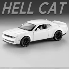 1:32 比例 Hellcat 肌肉车合金模型，逼真压铸收藏玩具，生日、圣诞节、万圣节礼物，完美之选 - 彩色 - 查看 6