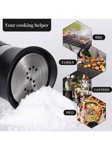 Juego de 2 saleros y pimenteros recargables de 3.4 oz, con tapa de acero inoxidable, adecuado para el hogar, la cocina, el restaurante, el picnic, también como regalo de decoración del hogar - Multicolor - Ver 7
