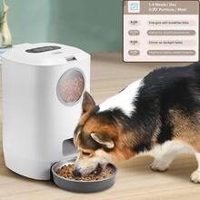 Smart Pet Feeder, Automatic Cat Food Dispenser, Automatic Dog & Cat Feeder, 4.5L/152oz Large Capacity, Programmable 1-4 Meals Per Day Automatic Pet Feeder, 10s Voice Reminder Recording Function, Detachable Food Container, Suitable For Cats And Dogs - 4.5L - View 6