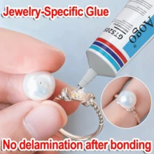1 Bottle Jewelry Making Glue - Christmas Ornament Craft Tool, Heavy Duty Adhesive, Precision Needle Tip Applicator, For Metal, Plastic, Ceramic, Rubber, Wood, Acrylic, Leather, Jewelry, Shoe Repair, Crafts - Rectangle - View 1
