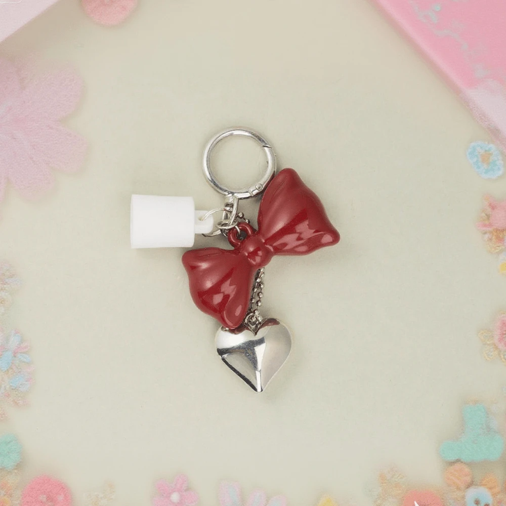 Lip Gloss Holder Keychain Cap Compatible With Summer Friday 0.5oz Lip Balm | Leak-Proof Design|1:1 Precise Fit|Cute Bag Charm Accessory|Perfect Gift For Beauty Lovers & Trendsetters - Red - View 1