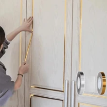 1pc Ceramic Tile Grout Sticker, Self-Adhesive Grout Sticker, Living Room Floor Grout Sticker - Multicolor - View 1