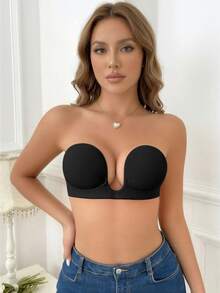 YIYANG 2/1包隐形胸贴，无肩带自粘低胸文胸，露背，无肩带聚拢胸贴，隐形露背粘性文胸，无缝露肩连衣裙，婚纱，内衣和胸贴 - 彩色 - 查看 24