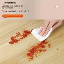 1pc Transparent PVC Soft Glass Desk Mat, Waterproof Oil-Proof Easy To Clean Study/Office Desk Pad, Computer Desk, Bookshelf, TV Cabinet Protector Mat, 1.0mm Thickness - Transparent - View 6