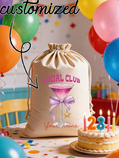 Customized Heart-Shaped Drawstring Design Storage Pouch, Perfect As A Coin Purse. An Excellent Gift For Family And Friends, Suitable For Dorm Cosmetics, Daily Storage, Minimalist Drawstring Pocket, Gift Bag, Snack Bag, Mother's Day Gift, Back To School Teacher Gift, Sister's Gift, Best Mother's Day And Birthday Gift.