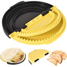 This Tortilla Maker Features An Adjustable And Removable Edge Roller, Suitable For Making Burritos, Tortillas, Dumplings, Pies, And Sandwiches. It Is Dishwasher - 橘色 - 查看 2