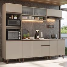 Cocina Integral Completa Modular Madesa Nice 260cm Crema 02 - Beis - Ver 1