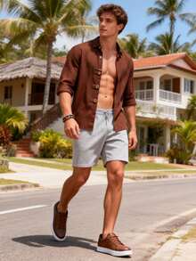 Men's Fashion Casual Sports Sneakers, Breathable Low-Top Classic White Shoes