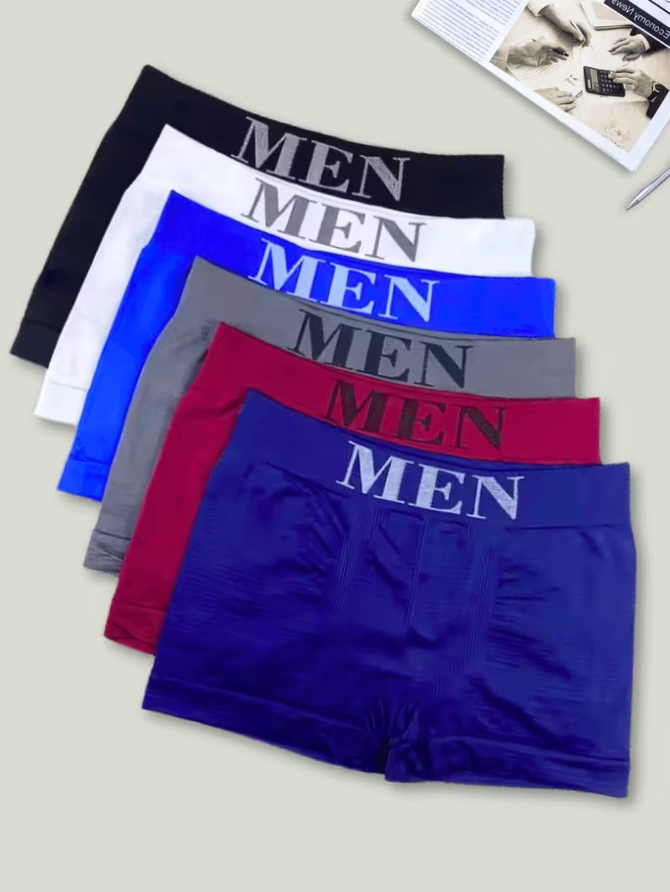 Set Of 10 Men's Boxer Briefs, Premium Comfortable Microfiber - Nhiều màu - Xem 1
