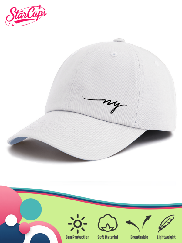 1pc Men's Minimalist Fashion Line Art Letter Print Black Baseball Cap, Outdoor Sun Hat For Travel