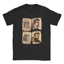 Science Turtles T-Shirt Mutant Short Sleeve Humor Tee Shirt O-Neck Funny Tops Printed Cotton Best Selling Round Neck - 黑色 - 查看 1