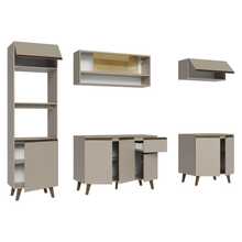 Cocina Integral Completa Modular Madesa Nice 260cm Crema 01 - Beis - Ver 10