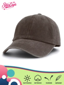 1 chiếc mũ lưỡi trai nữ kiểu cổ điển, dáng suông, buộc cao, thích hợp cho hoạt động ngoài trời, đa năng. - 1 cái - Xem 5