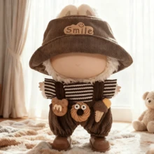 Ropa de muñeca de 17 cm para Labubu, sombrero de cubo lindo, accesorios de muñeca, conjuntos de ropa, accesorios para Labobo, adecuado para muñecas de 1ra/2da/3ra generación, regalos de cumpleaños y regalos festivos (sin muñeca) - Multicolor - Ver 4